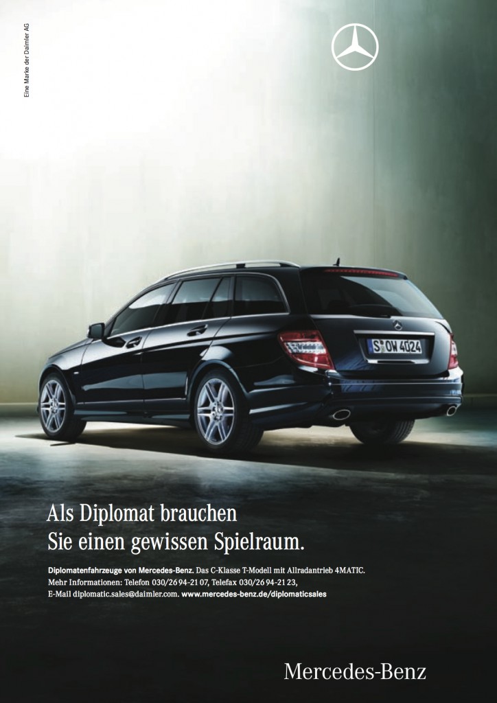 Anzeige 
"Diplomatisches Magazin"